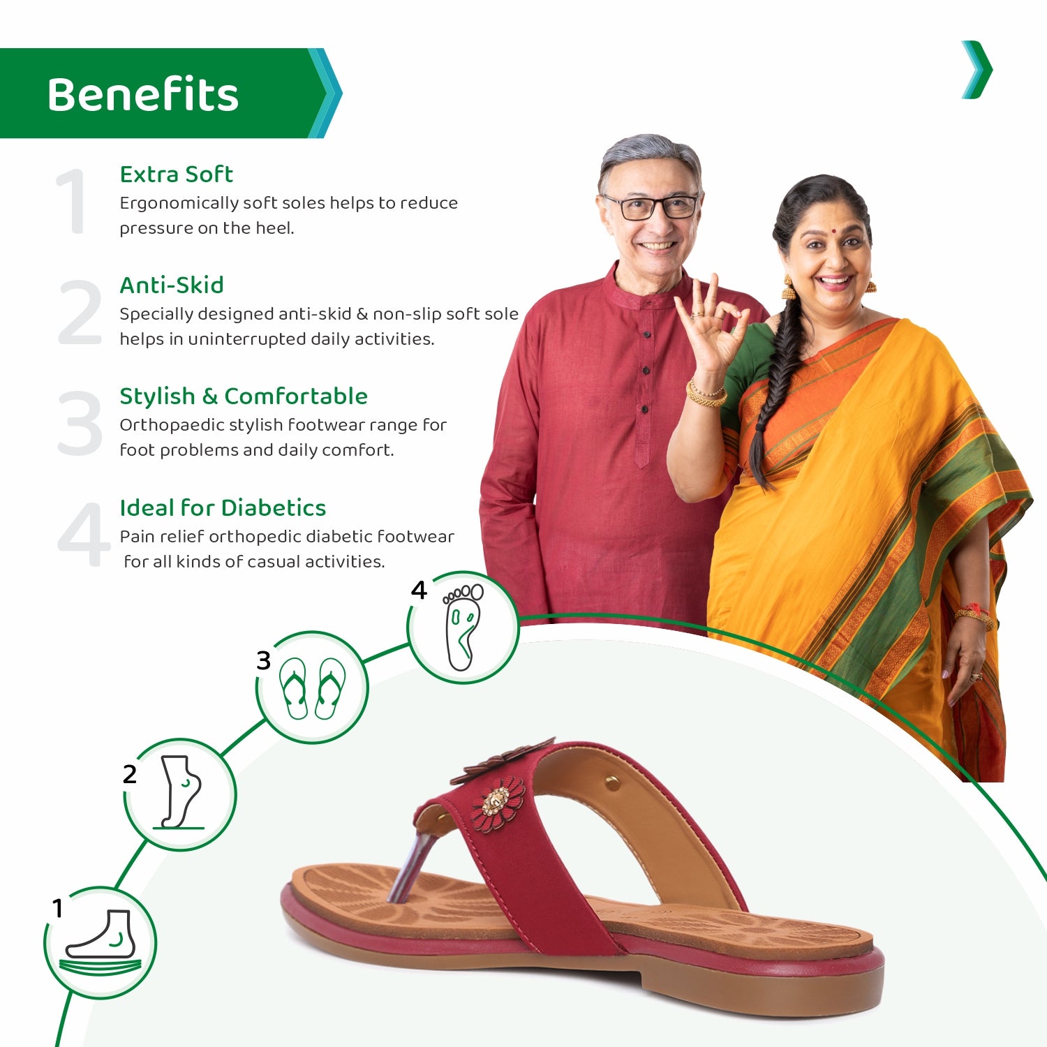 doctor slippers, extra soft chappals for ladies
