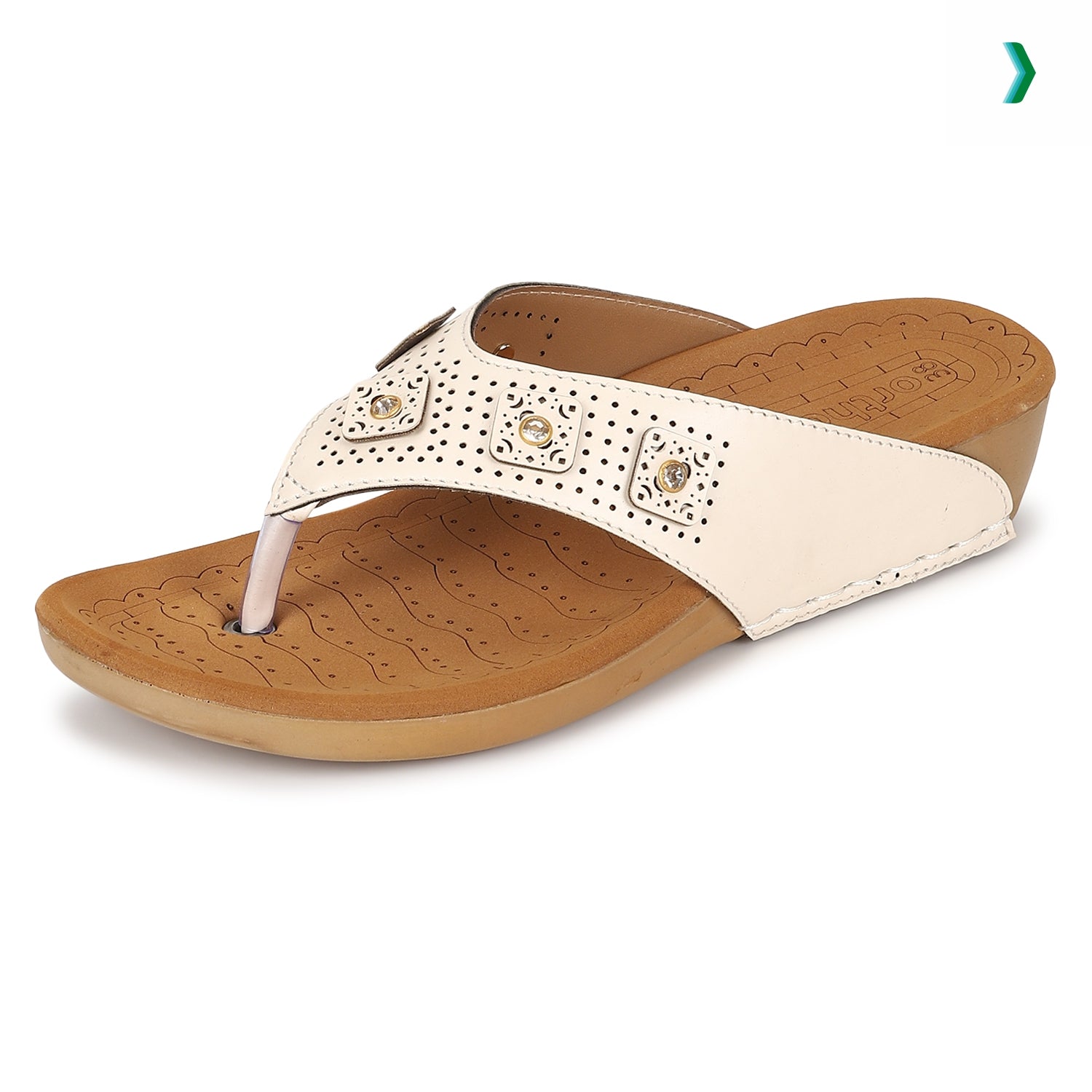 ORTHO JOY doctor Slipper Comfortable slippers For Women 36 White