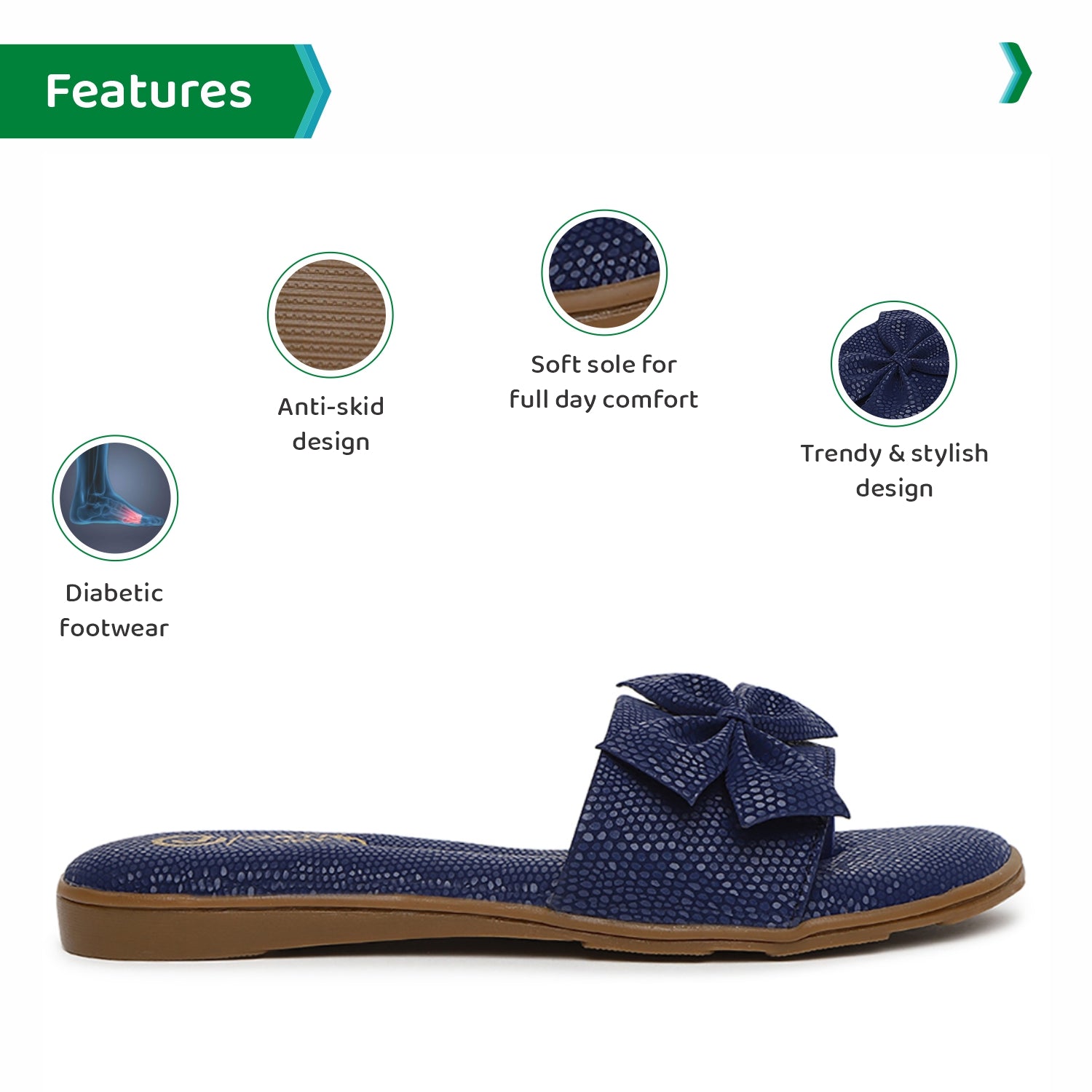 ORTHO JOY doctor slippers | Soft Fancy Footwear