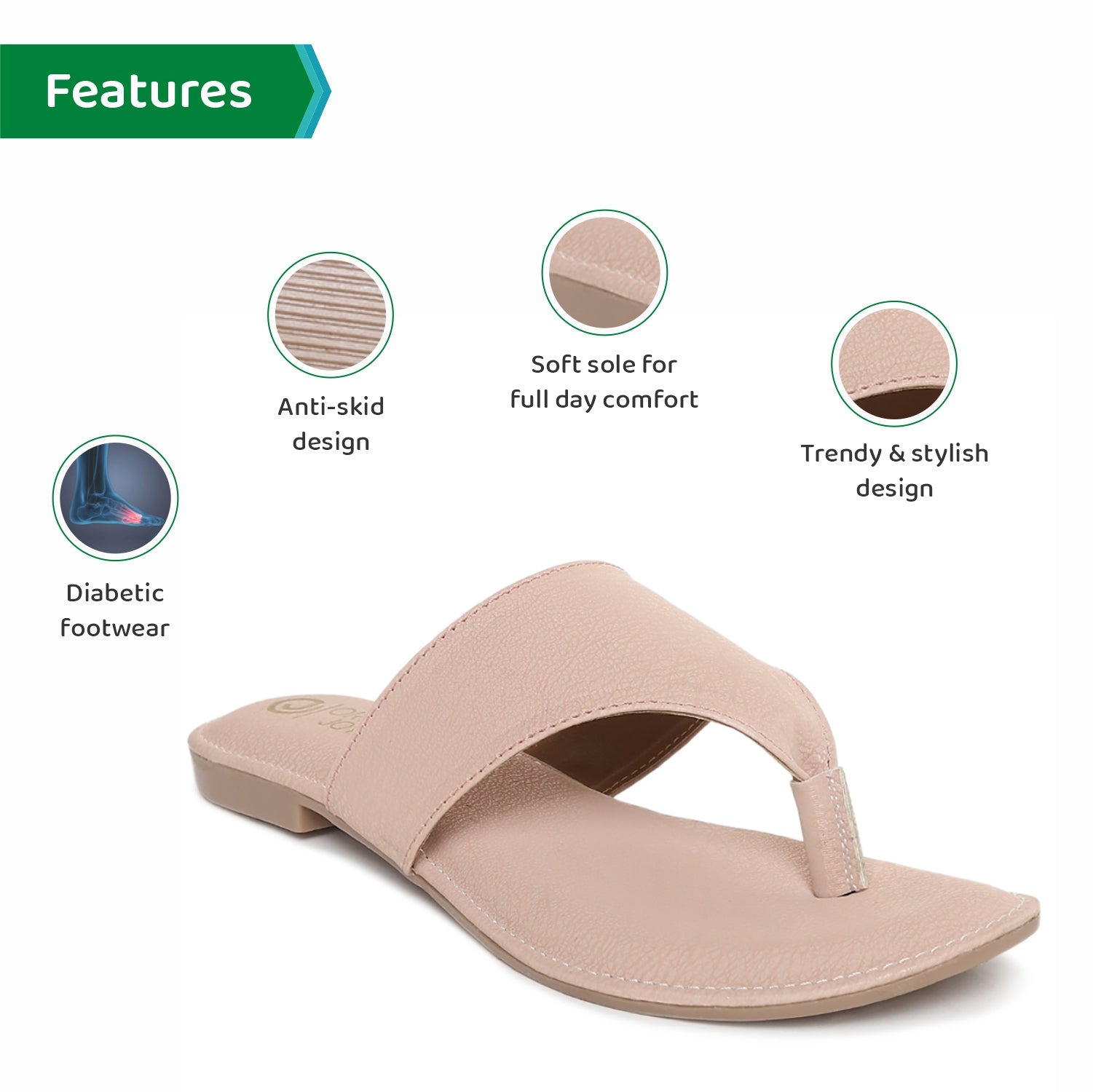 ORTHO JOY Fancy doctor Stylish slippers for women