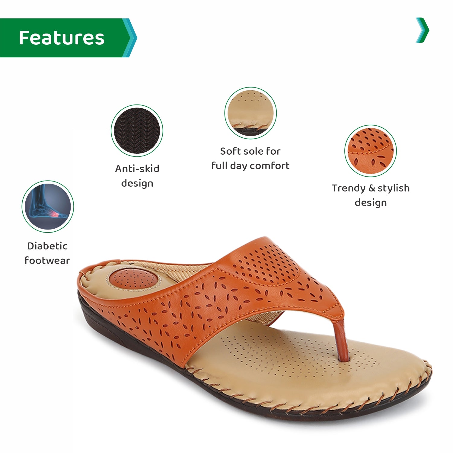ORTHO JOY doctor slippers |  Fancy chappal