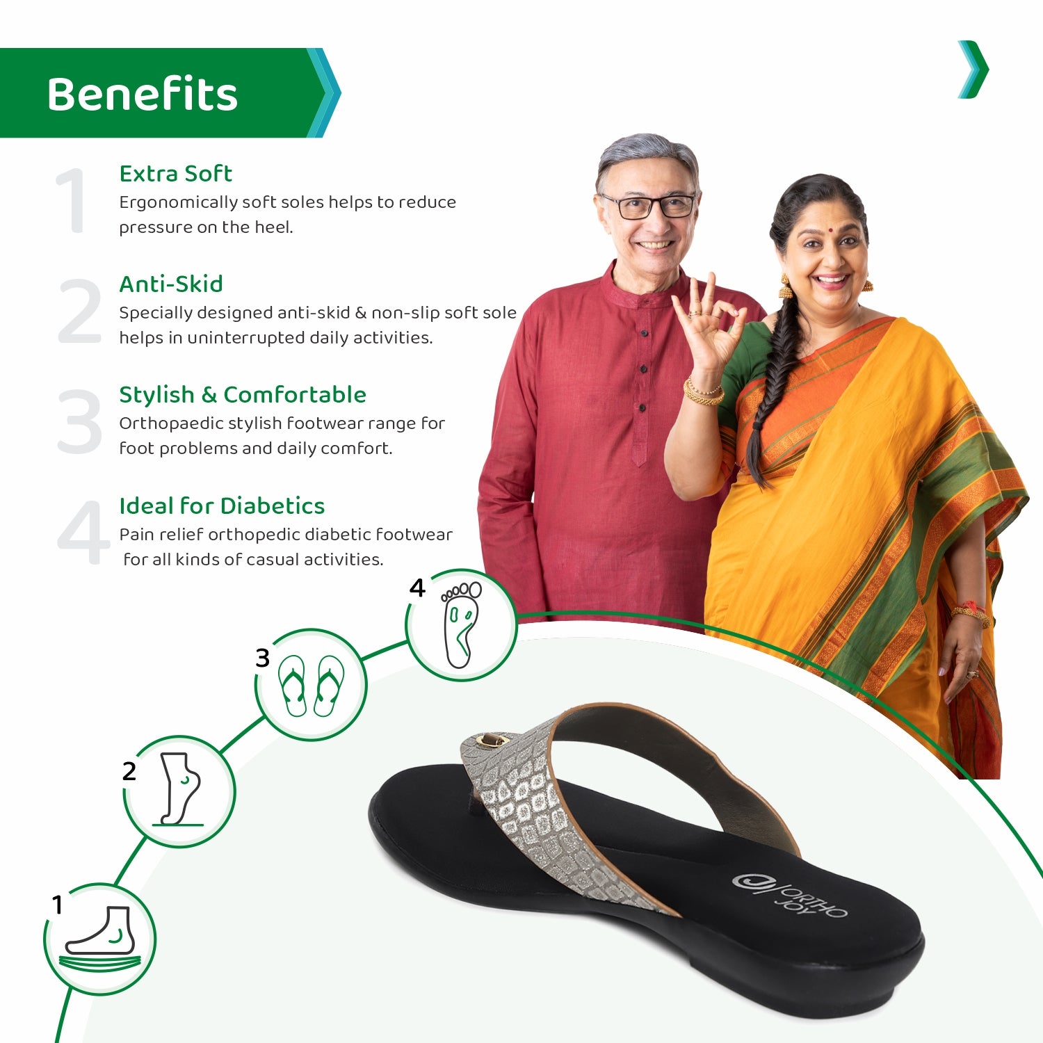 doctor chappal for ladies, fancy slippers ladies, ortho joy