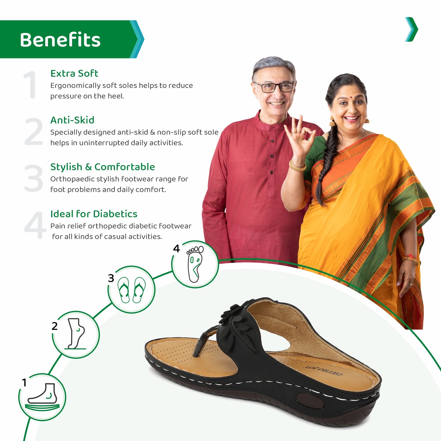 Buy Orthopedic slippers for women | Doctor slippers