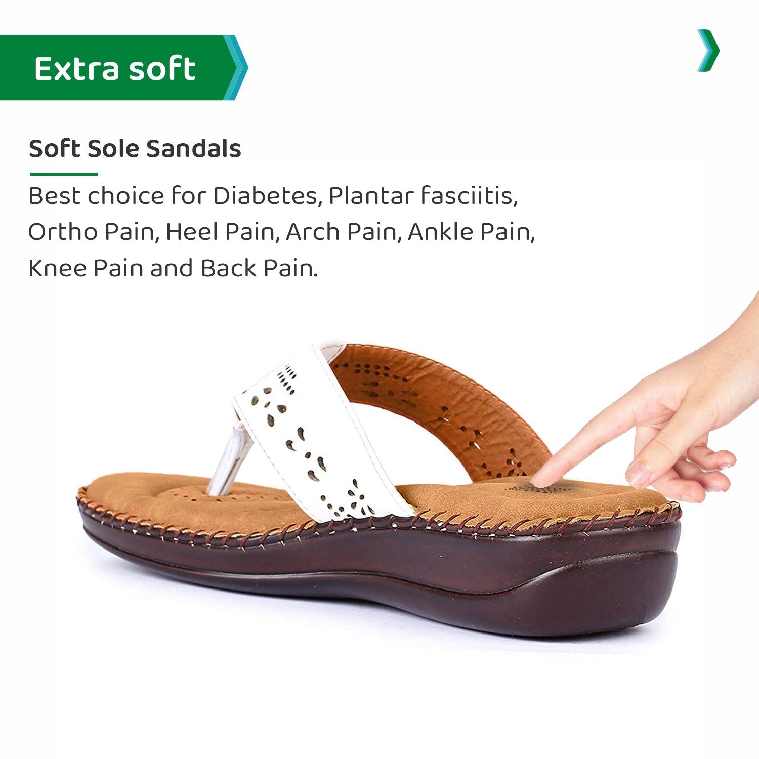 Buy DOCTOR EXTRA SOFT Brown Ortho Care Orthopedic Diabetic Comfortable Dr  Sole Footwear Daily Use Casual Home Wear Stylish Latest Black Cushioned One  Toe Ring Thump Chappal-Sandals-Slippers for Men's-Gents-Boy's L-5 Online at