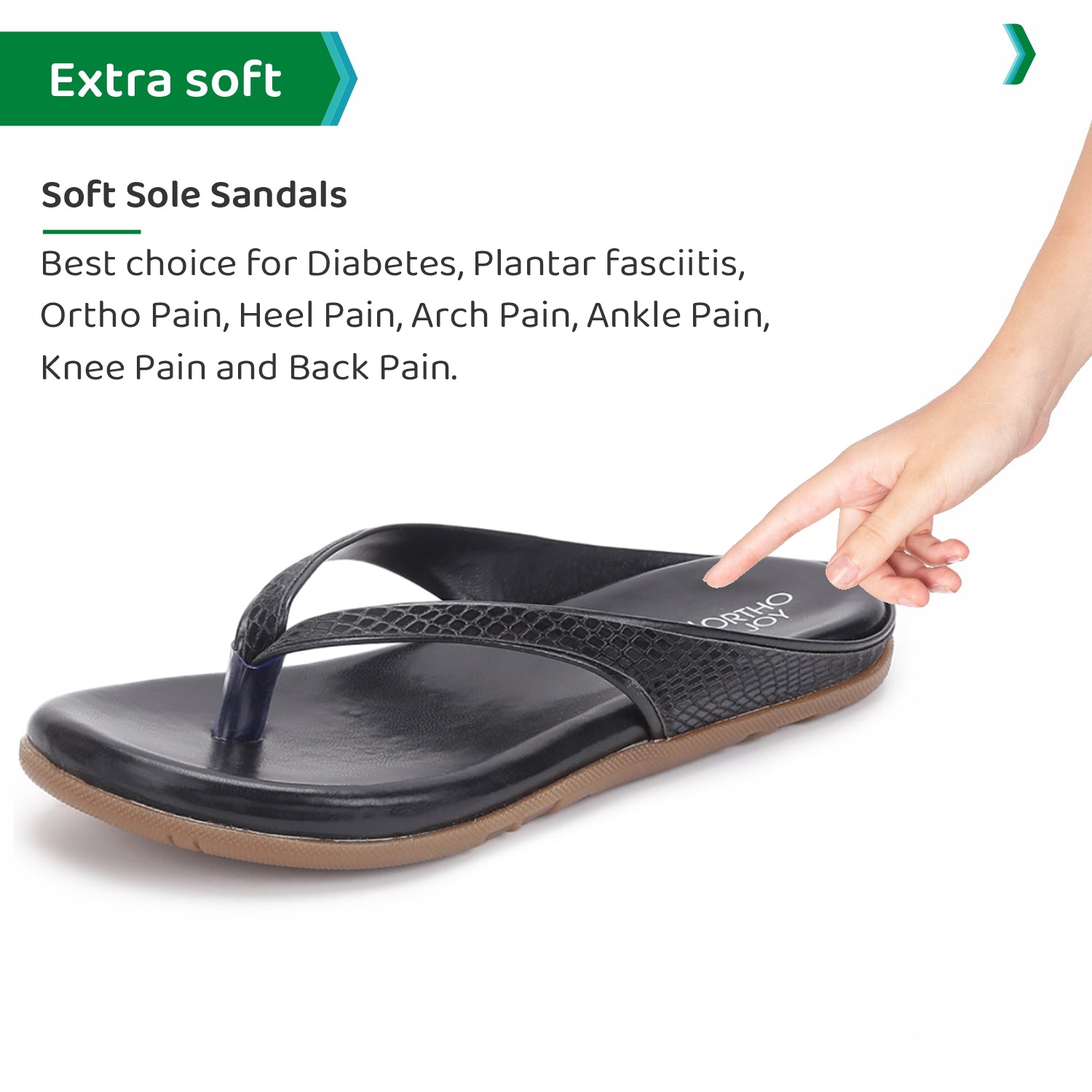 ORTHO JOY Fancy doctor Comfortable Flat sandals stylish