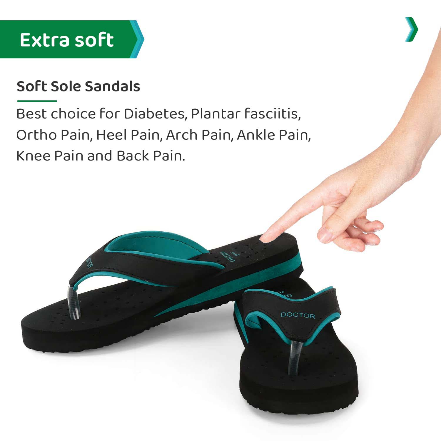 Frago Doctor Ortho Slippers & Flip-Flops For Women|Indoor & Outdoor|Super  Extra