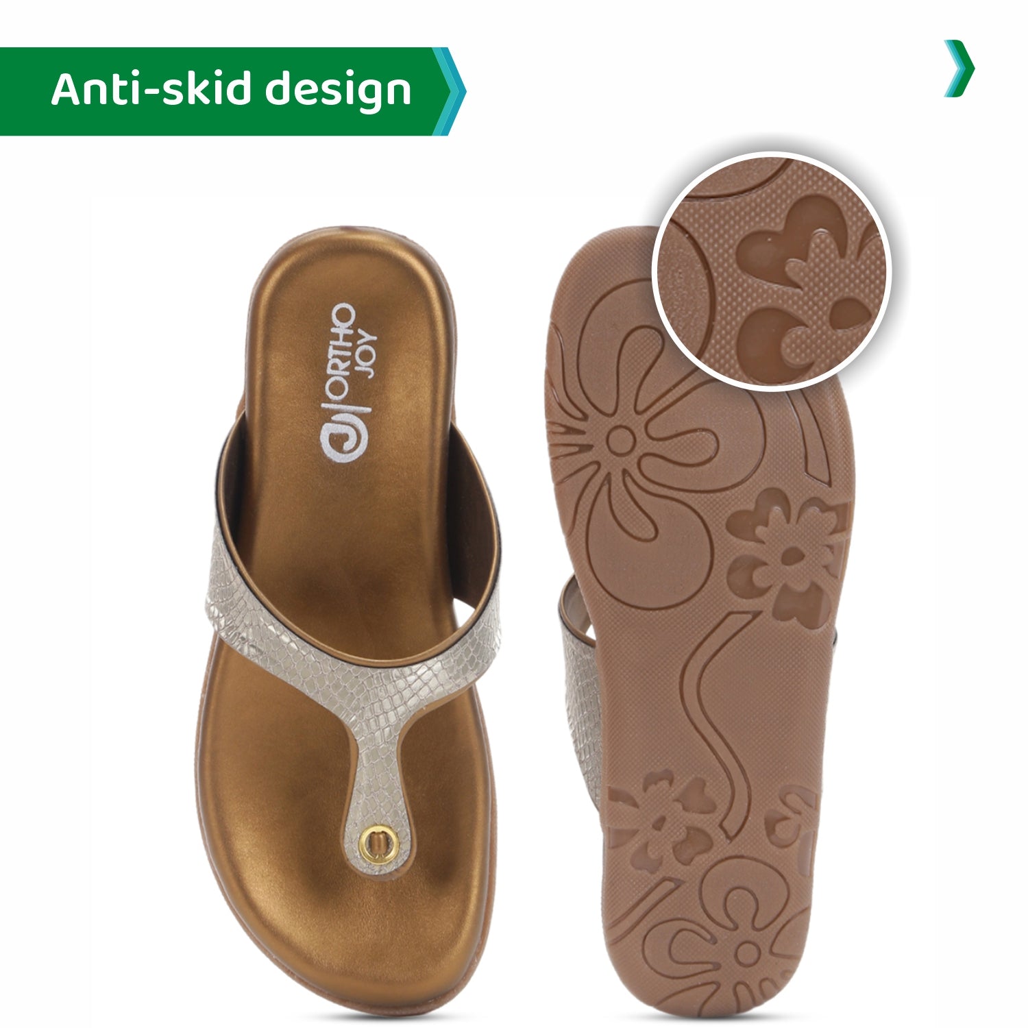 ORTHO JOY Fancy Comfortable sandals for women stylish