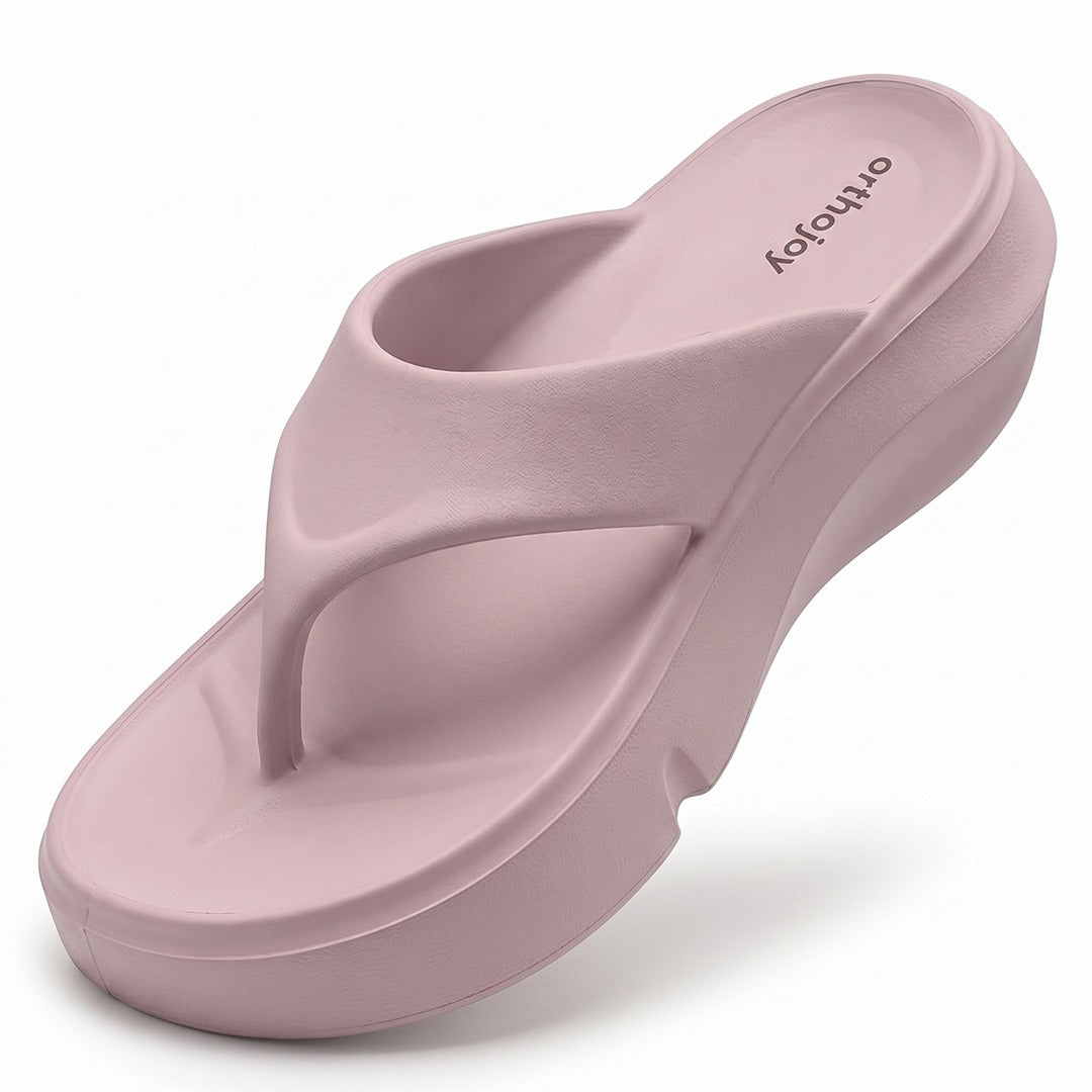 ORTHO JOY Orthopedic Slippers for Women – Soft Cushioned EVA Flip Flops with Arch & Heel Support