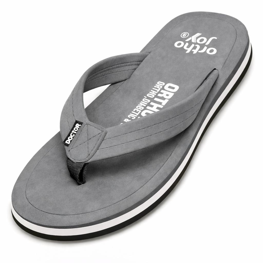 Lightweight Cushioned Men’s Ortho Joy Flip-Flops – Comfortable Casual Slippers