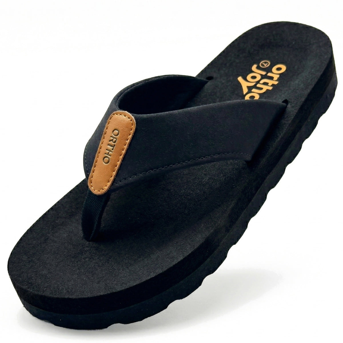 ORTHO JOY Men’s Orthopedic Flip-Flops – Cushioned Support
