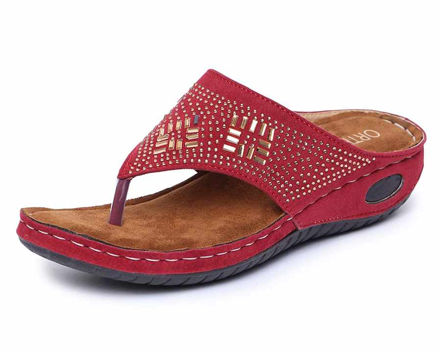 Women’s Orthopedic Fancy Slippers – Extra Soft Cushioned Comfort Flip-Flops | Lightweight Stylish Daily Wear