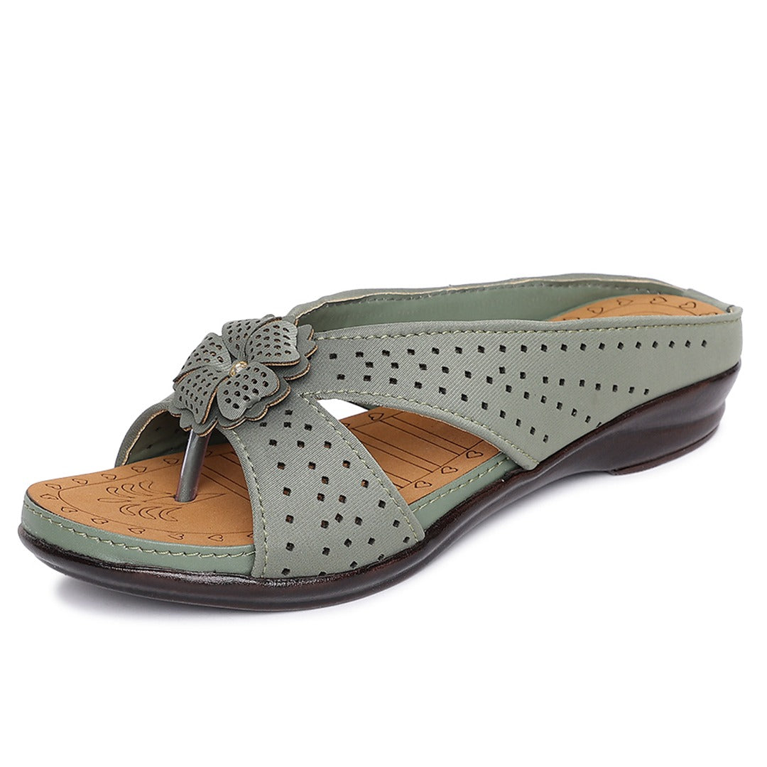 ORTHO JOY Orthopedic Doctor Slippers for Women – Extra Soft Comfortable Slip-On Sandals for Daily Wear