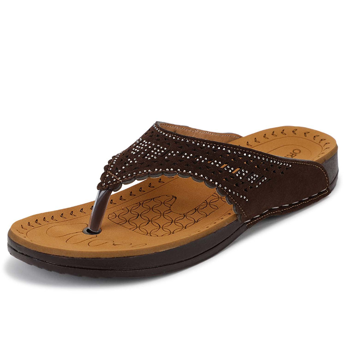 ORTHO JOY Women’s Orthopedic Slippers | Comfortable Anti-Slip Flip-Flops with Arch Support | Soft Cushioned Daily Wear Slippers for Foot Pain Relief