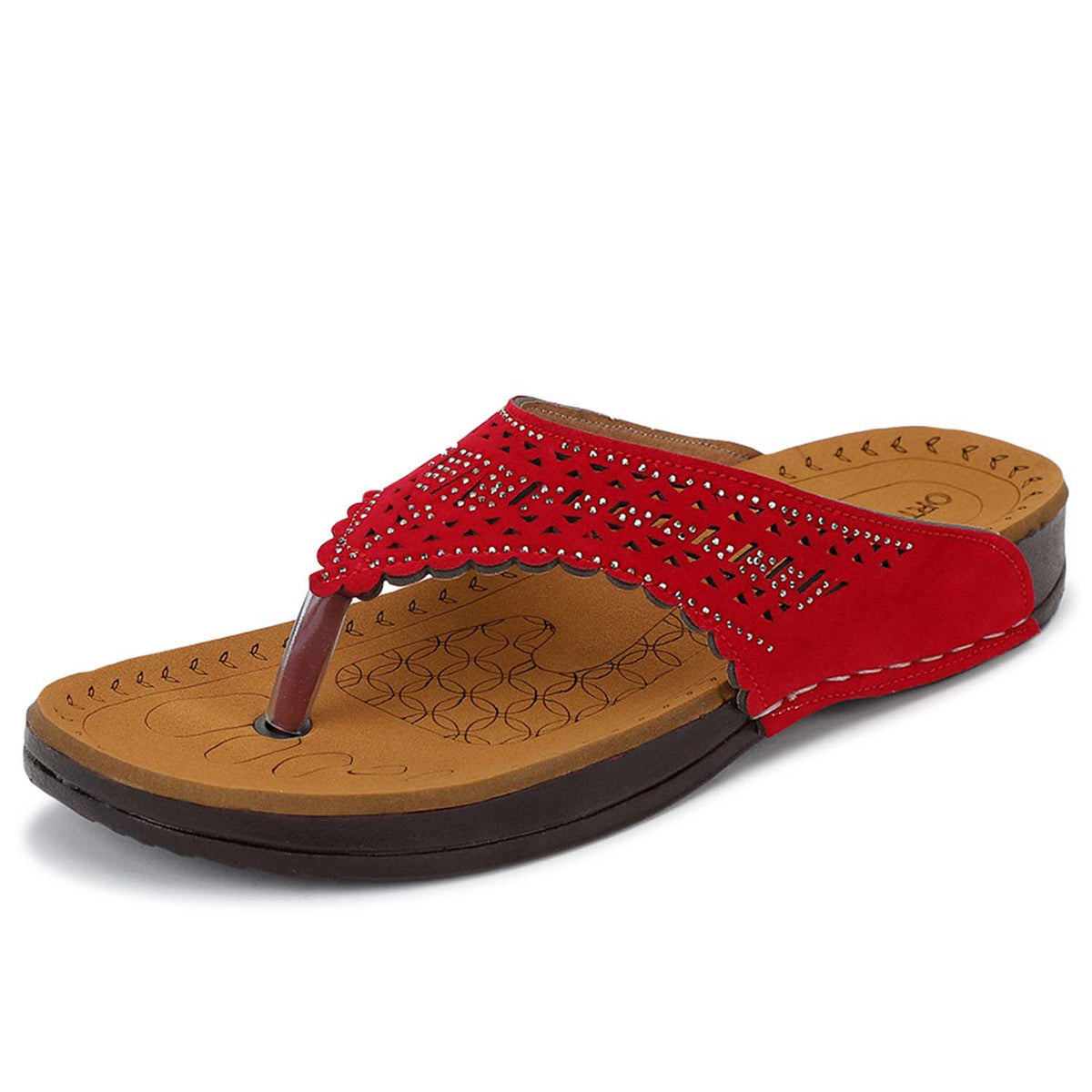 ORTHO JOY Women’s Orthopedic Slippers | Comfortable Anti-Slip Flip-Flops with Arch Support | Soft Cushioned Daily Wear Slippers for Foot Pain Relief