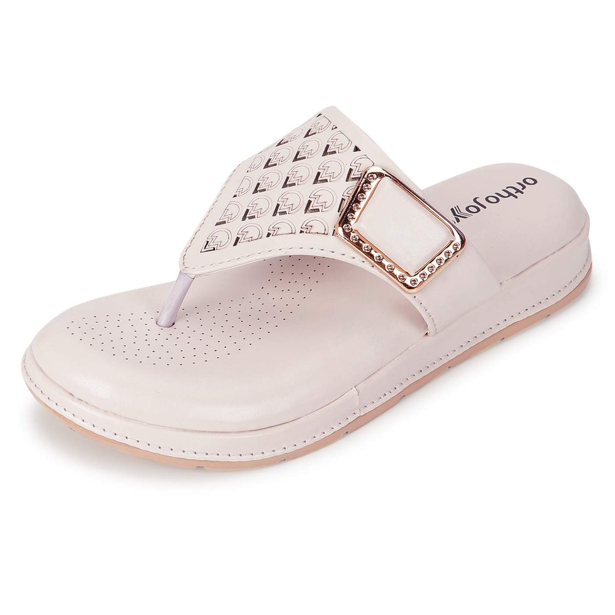 ORTHO JOY Women’s Orthopedic Doctor Slippers – Extra Soft Comfort Flip Flops with Arch & Heel Pain Relief