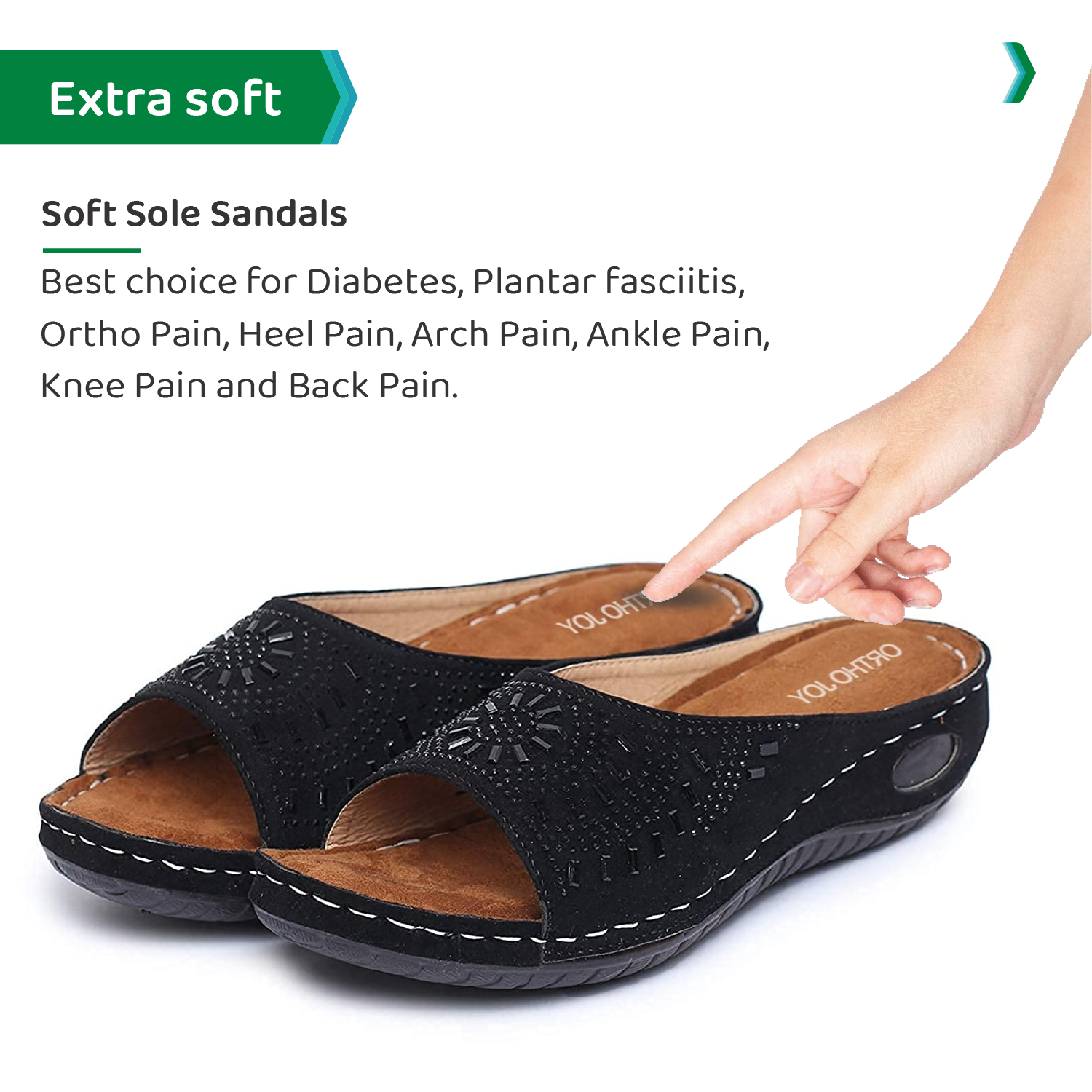 ORTHO JOY Extra-Soft Comfortable Fancy Slippers