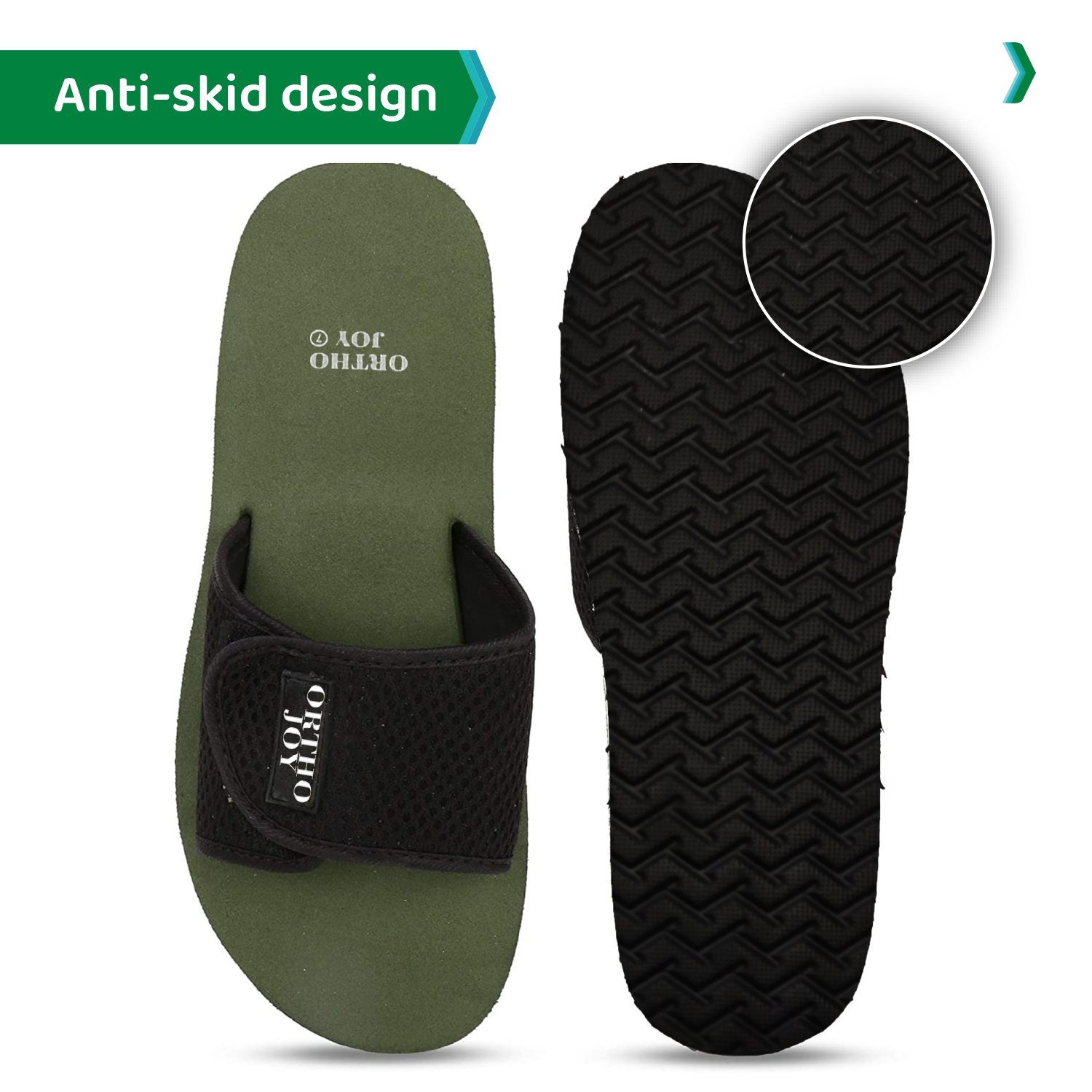 ORTHO JOY Extra Soft Doctor Slippers for Men/Flip-flops.