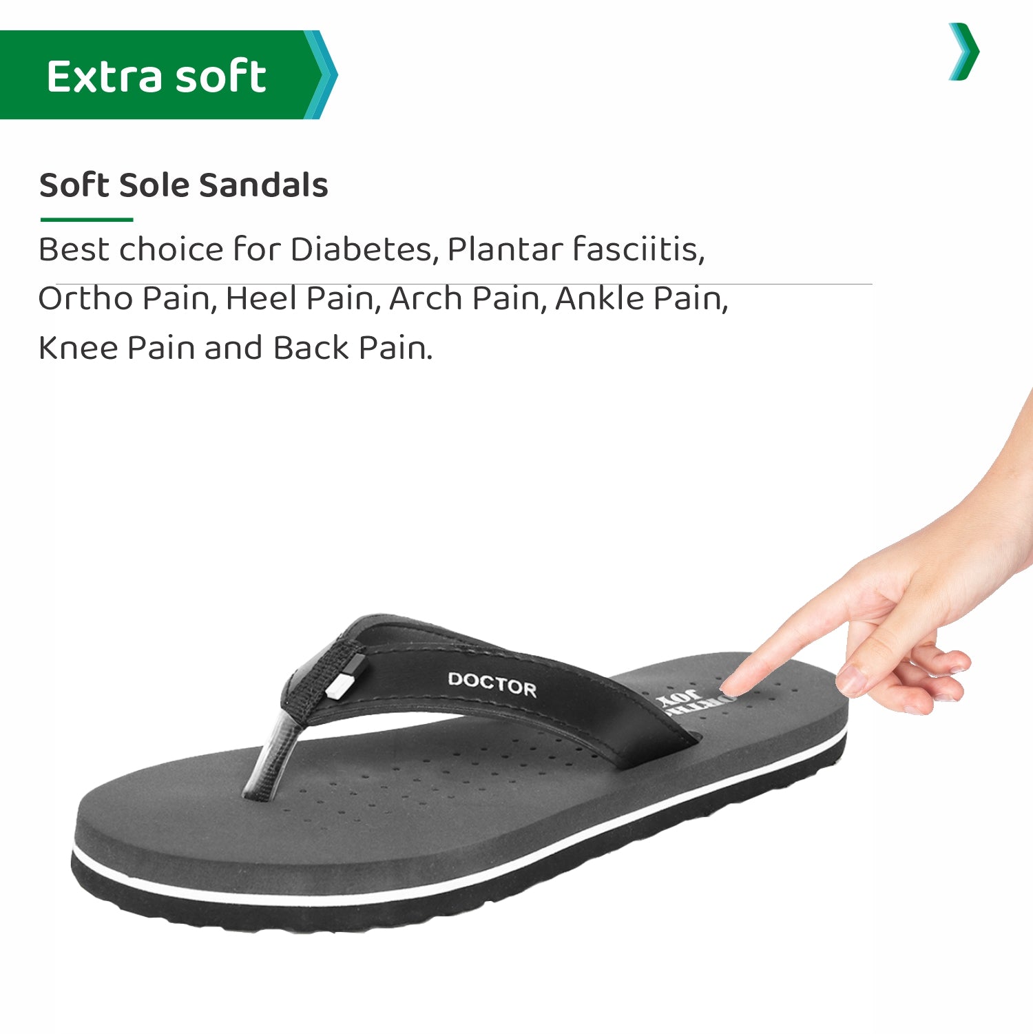 ORTHO JOY  Orthopaedic Comfort Fit Slippers.