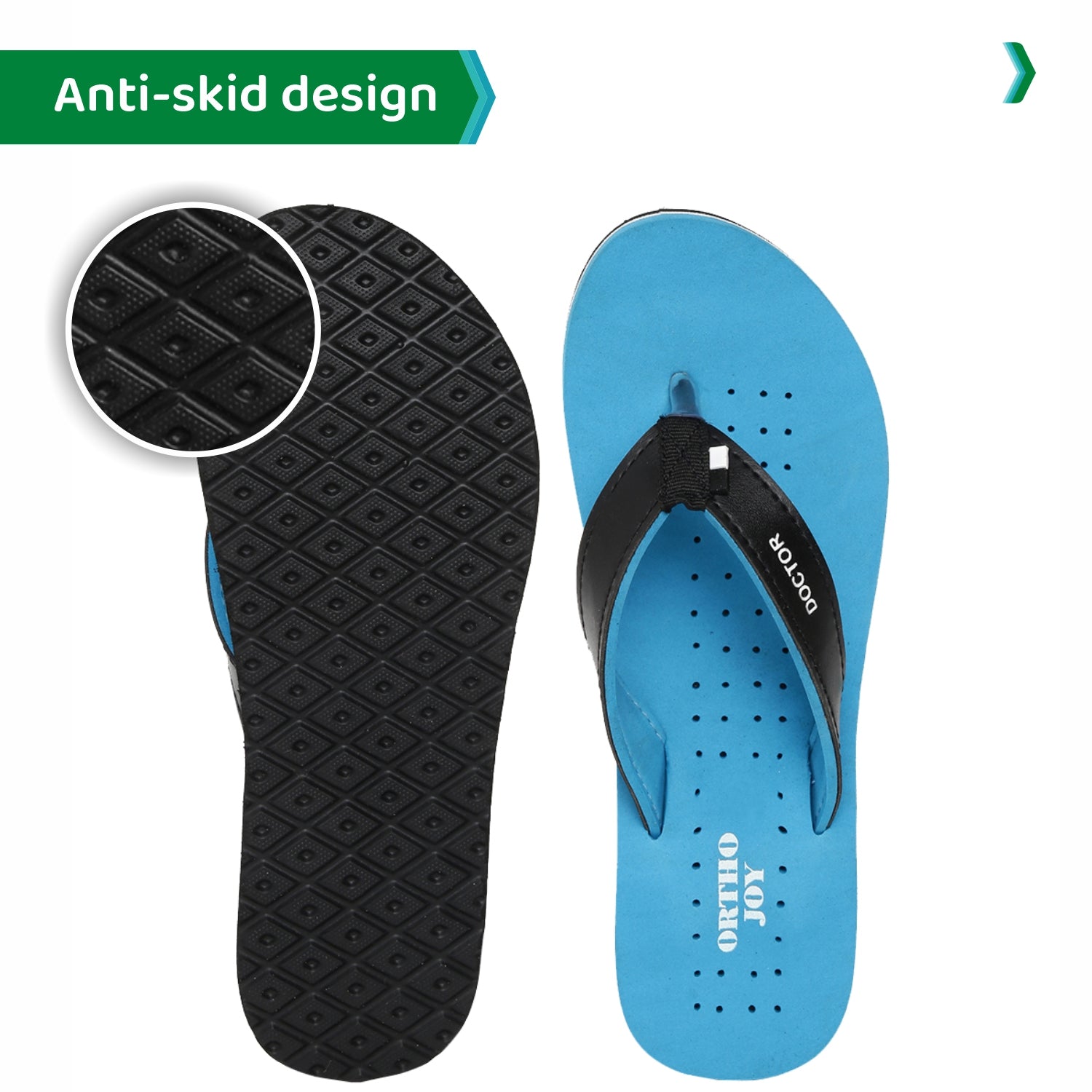 ORTHO JOY  Orthopaedic Comfort Fit Slippers.